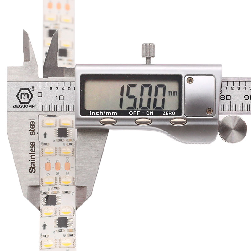 DC12V Double Row High-Density 120LEDs/m Addressable RGBW TM1814 LED Strip Light 16.4FT DC12V Double Row High-Density 120LEDs/m Addressable RGBW TM1814 LED Strip Light 16.4FT